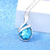 Fashion Korean Version Crystal Necklace Silver-plated Pendant, Women's Fashion Japanese and Korean Jewelry