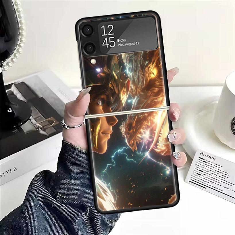 Saint Seiya Coole Hüllen Für Samsung Galaxy Z Flip 4 5 6 7 3 Z Flip7 Flip6 Flip4 Flip5 Flip3 5G Hart Stoßfest Fundas Hülle