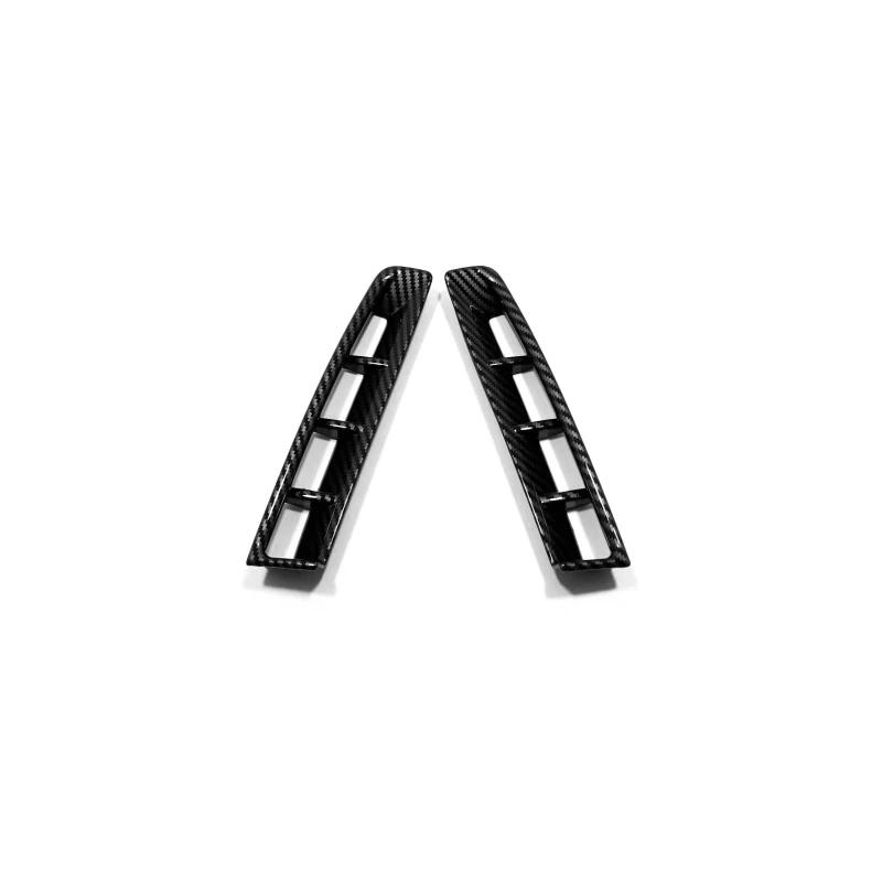 For Kia Carnival KA4    ABS Red Car Front Fog Light Lamp side AC vent Frame Covers Trim Sticker Auto Accessories