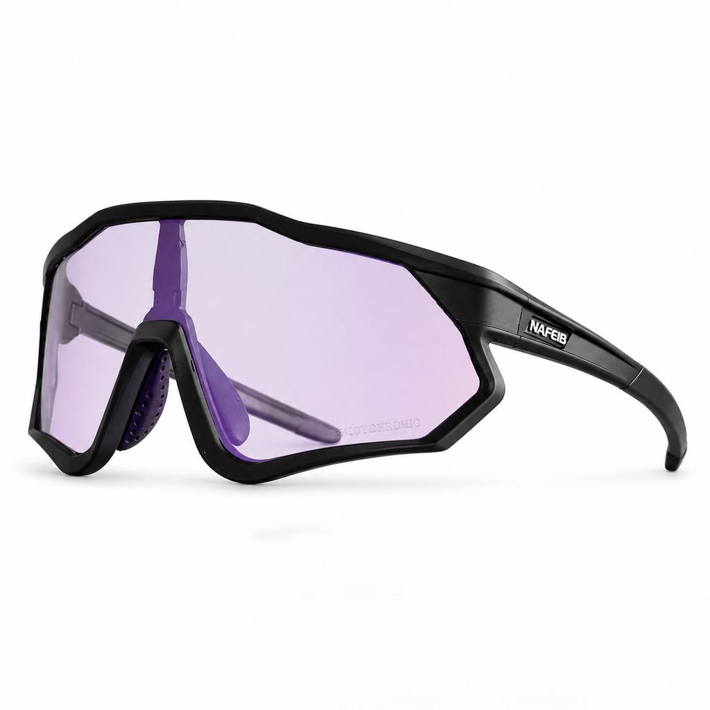 Color-changing TR90 Cycling Glasses Men's Anti-ultraviolet Outdoor Mountaineering Running Windproof Goggles Women's Intelligent Color-changing