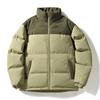 Herbst und Winter Verdickte Herren Stehkragen Baumwollgepolsterte Kleidung Paare Neue Lockere Freizeitjacke Jungen und Mädchen Baumwollgepolsterte Jacke Tasche Kleidung