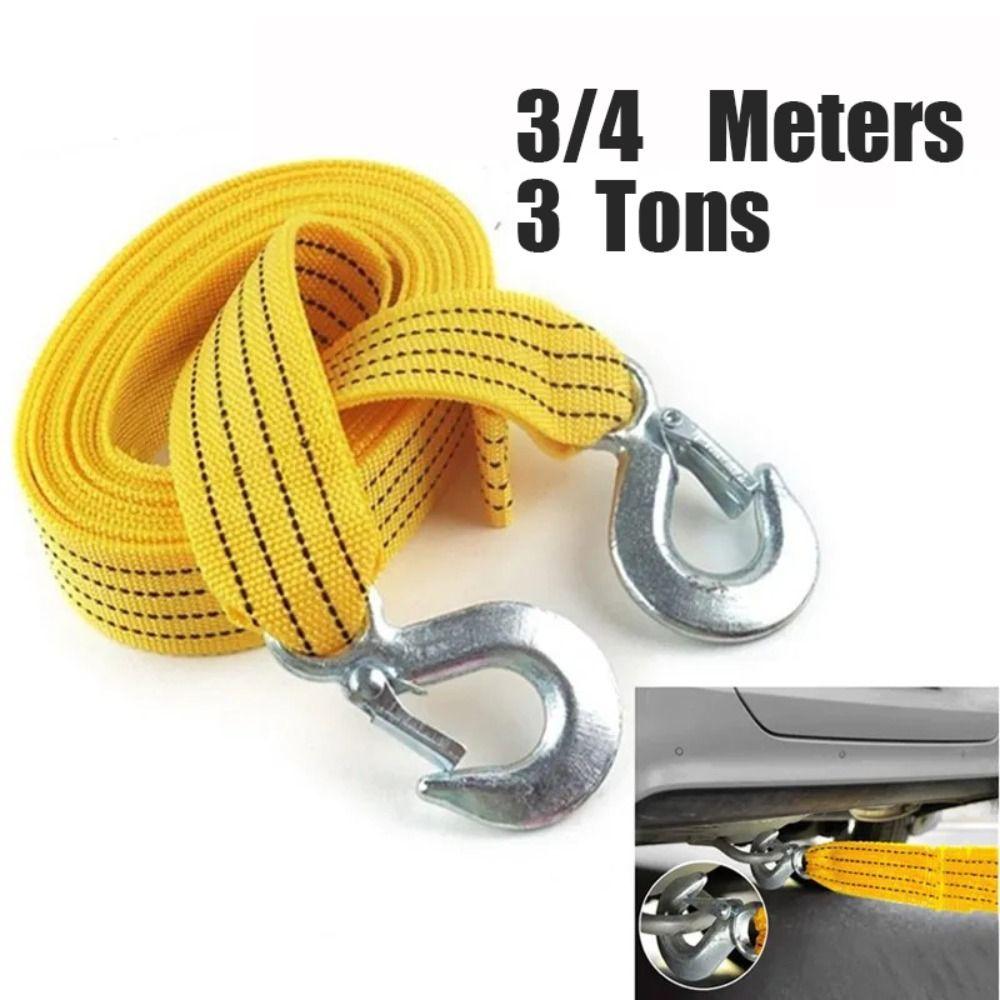 Heavy Duty Trailer Rope 3M 4M Emergency Steel Cable Towing Strap Rescue Tool Car Rescue Tool  Road