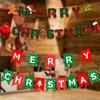 Home Decorations Garland Deer Xmas Tree Snowman Paper Hanging Flags Santa Claus Christmas Banners