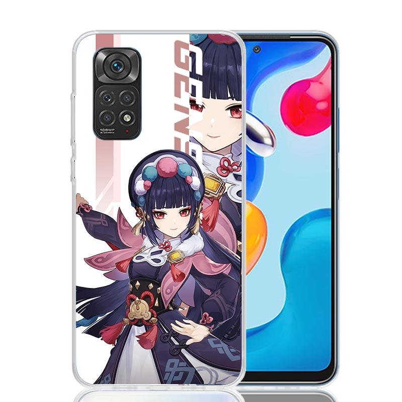 Anime Genshin Impact Phone Case For Xiaomi Redmi Note 14 13 12S 12 11S 11T 11E Pro Plus 10S 10 Art Customized Coque Capa Note 13
