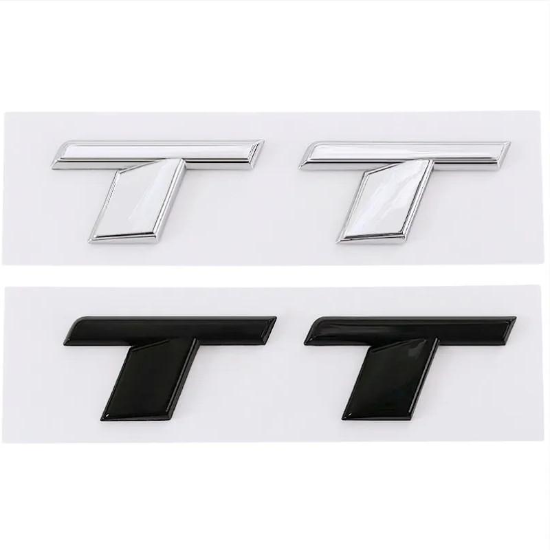 2026 3d ABS Chrome Black TT Logo Letters Car Trunk Emblem Badge Decal For Audi TT RS MK1 8N 8J MK3 8S MK2 TT Sticker Accessories