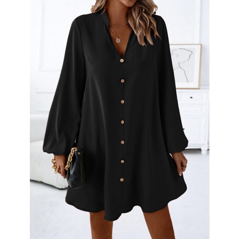 New European and American Long Sleeved Dress