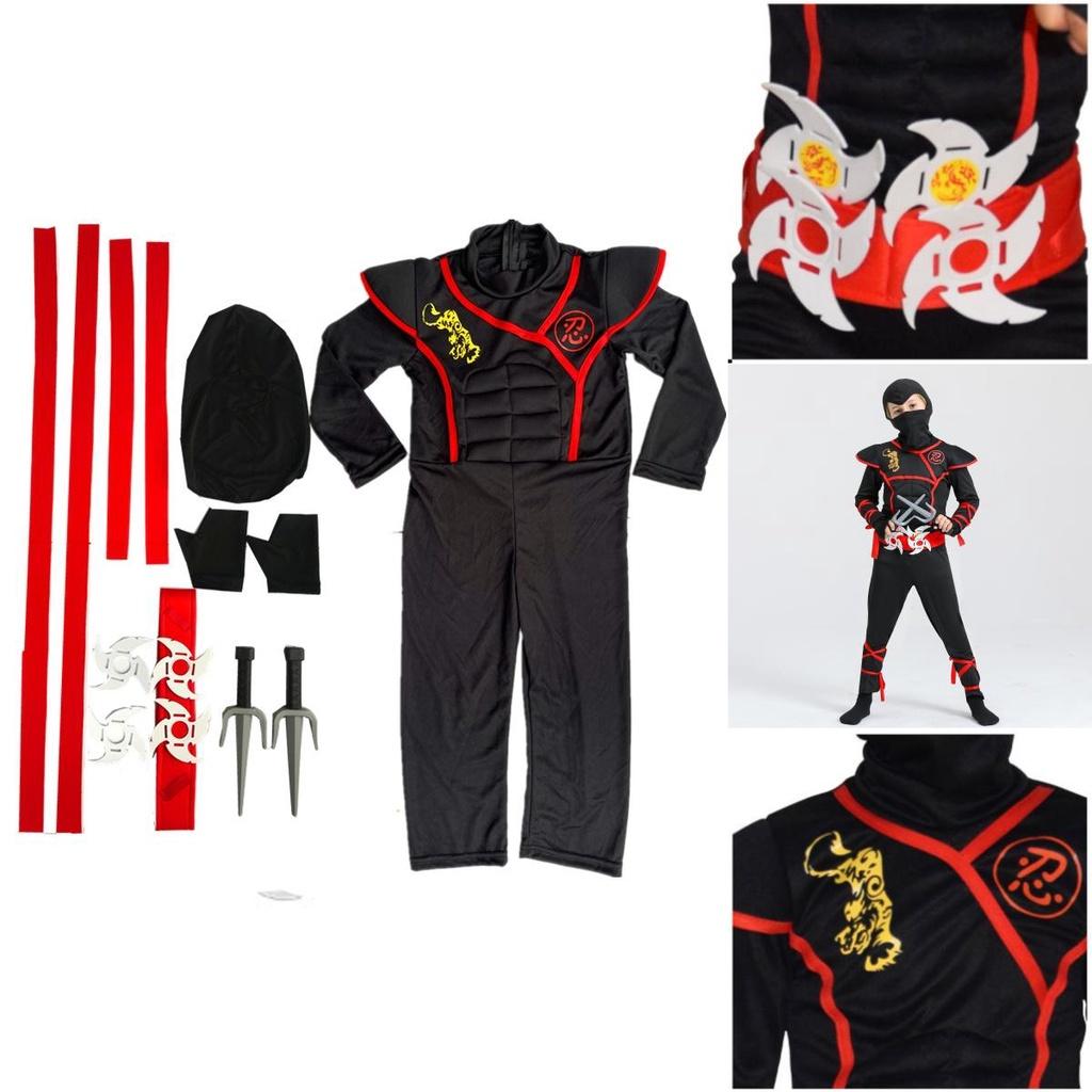 Nový Halloweenský Cosplay Anime Kostým Pro Děti Samurajský Kostým Ninja Oblečení Od Yixi Apparel Vhodný Pro Divadelní Představení