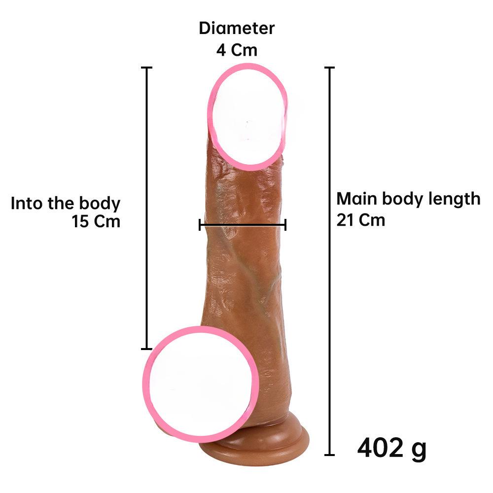 Vibrator Sex Toys - Realistic Dildos for G Spot Anal Stimulation with 8 Thrusting 10 Vibration Heating Mode Silicone Dildo Remote Control Adult Toy