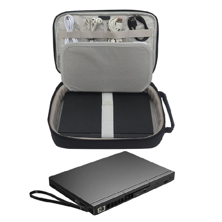 Oxford Fabric Laptop Bag For Pocket 4 Elasticized Accessory Pockets Impact Resistant Layer Travel Friendly Case