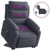 VidaXL Electric Massage Recliner, Relaxation Chair with Adjustable Backrest and Footrest, Seat of 3205126