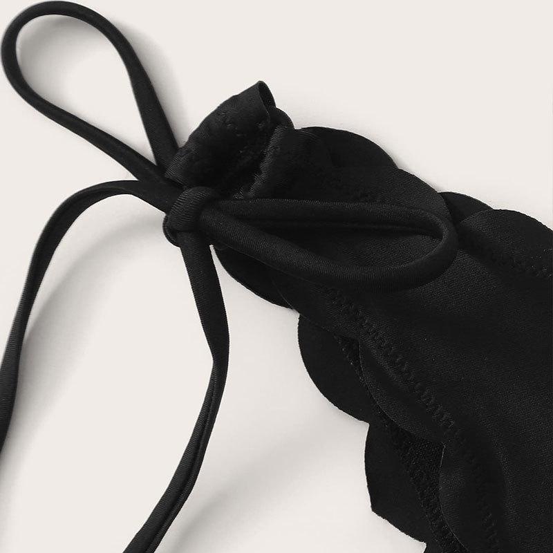 2024 Leopard Print Lace-Up Bikini: Women's European & American Style