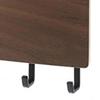 Flur Wandhalterung Holz Stanzfrei Multifunktionaler Schlüsselhalter für Tasche Hut Schal Nussbaumfarbe