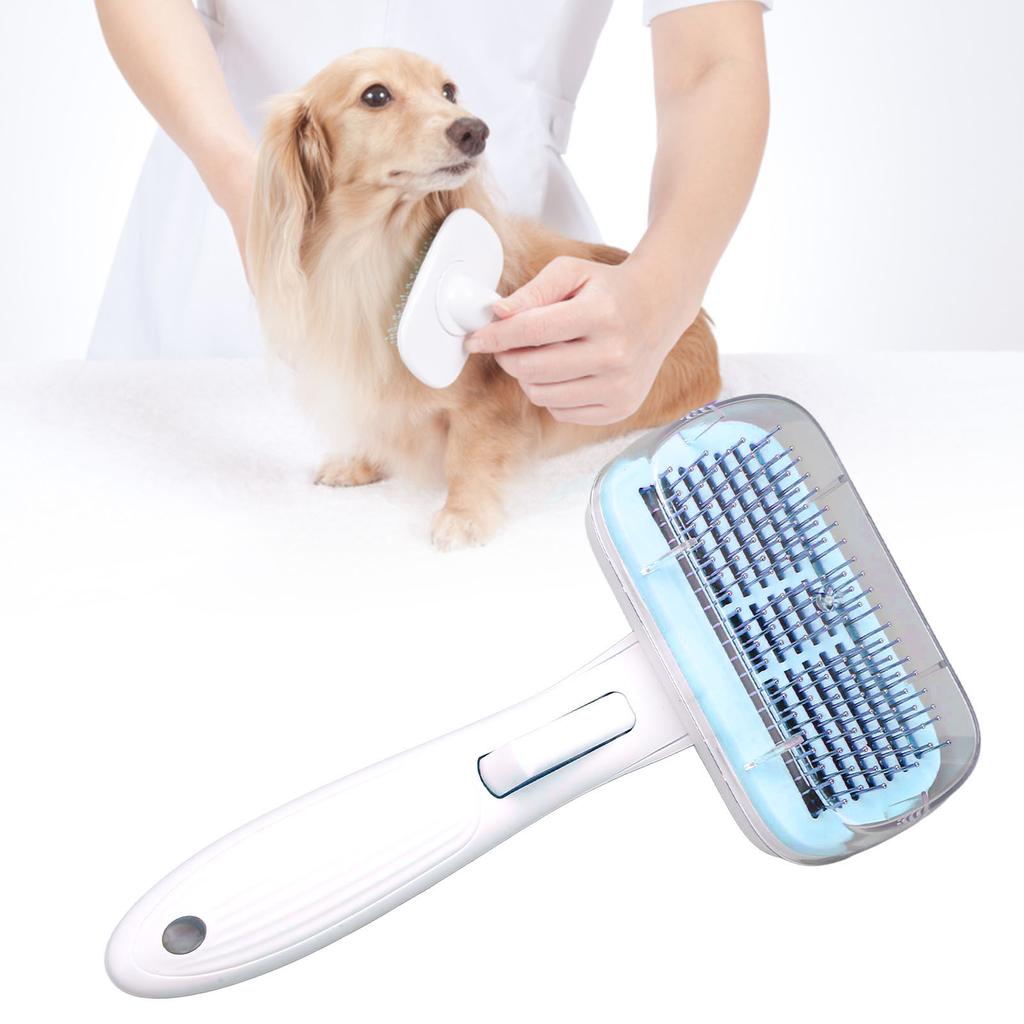 Cat Shedding Brush Grooming Brush Massage Removes Loose Hairs Self Cleaning Slicker Brush Cat Comb for Dogs Cats Kitten