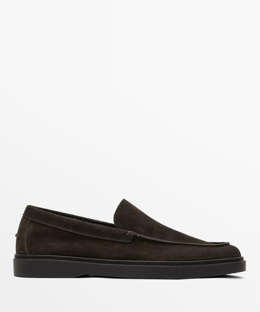 Massimo Dutti Split Suede Moccasins