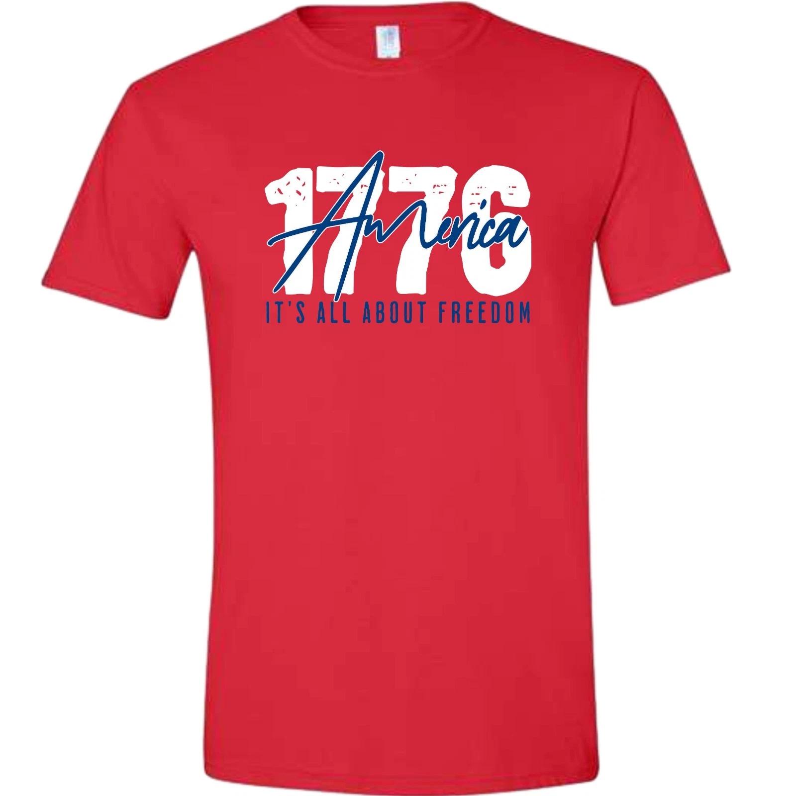 USA America 1776 Freedom july 4th Independence Day T-Shirt XL