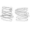 20pcs Large Safety Pins Heavy Duty 7 4 Loops Assorted Alloy Brooch Pins DIY Accessories Clothing Safety Pins for for