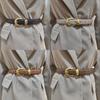 Womens Genuine Leather Belt With Alloy Buckle For Casual And Office Wear