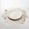 PVC Hollow Insulation Coaster Pads Table Bowl Mats Home Christmas Decor Heat Resistant Placemat for Dining Table