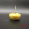Solid Flower Incense Burner Small Jar Ornament Yellow Spot Copper Plate Brush Wash