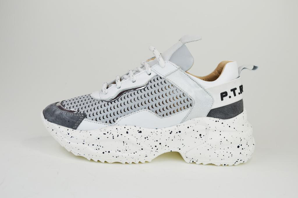 Phany 366414 39 Grey Leather Sneakers