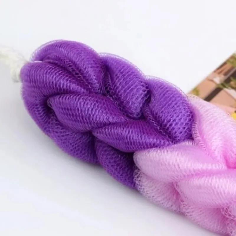 Bath Brush Body Scrub Back Scrubber Washcloth Mesh Shower Loofahs Bath Body Massage Brush Bathroom Anti-Cellulite Sponges Brush