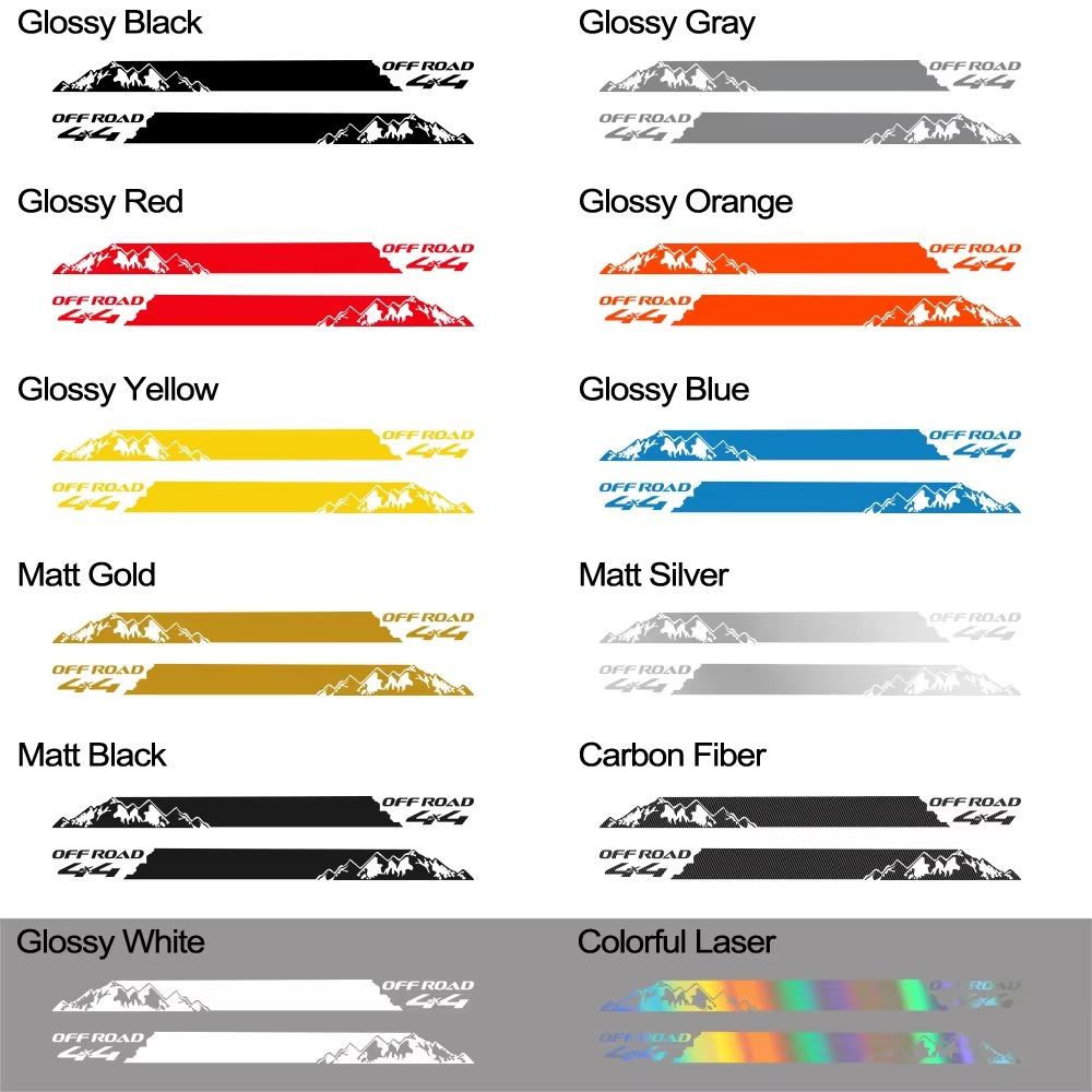 Car Mountain Styling Stickers Pickup Door Side Decals Truck Graphics 4X4 Off Road Custom Vinyl Decor Cover Auto Accessories