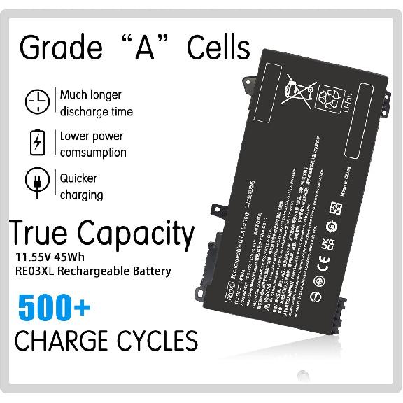 RE03XL L32407-541 Battery, Replacement Hp ProBook Laptop Battery for HP ProBook 430 440 445 450 G6 G7 455R G6 Serie L32407-AC1 HSTNN-OB1C HSTNN-UB7R