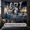 Personalisierte Namens-Text-Wandteppich, Cristiano Ronaldo Dekorative Wandbehang, Hintergrund-Wandteppich für Zuhause Schlafzimmer