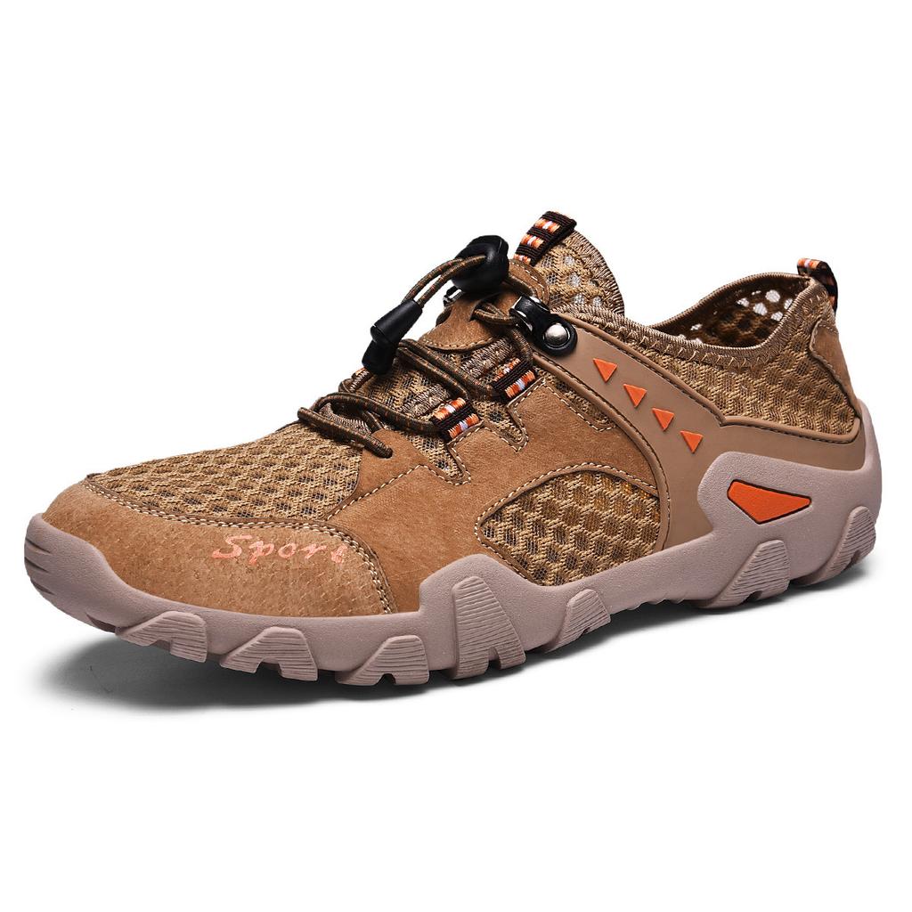 Large size summer net mountaineering men's shoes outdoor sports mesh breathable leisure outdoor travel shoes 2021 new