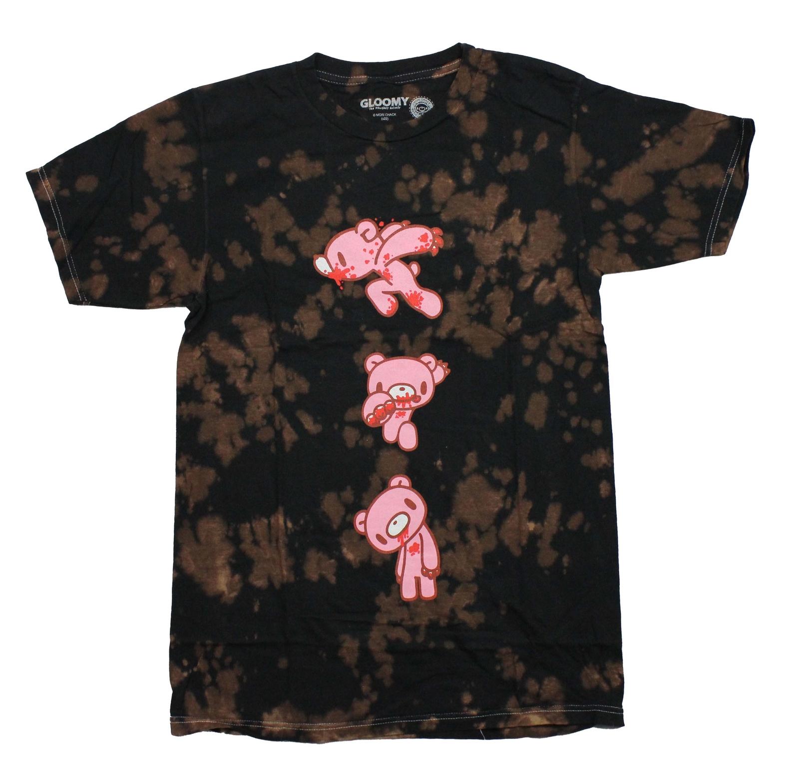 Gloomy Mens T-shirt - Three Bloody Poses Tie Dye XXXXL