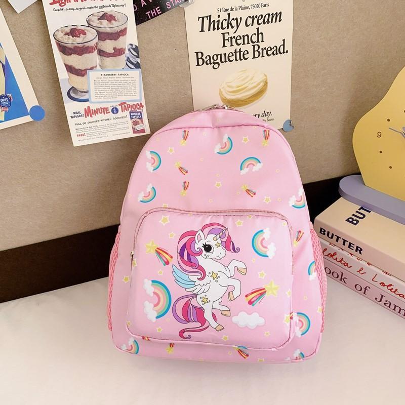 Trendy Design Basic Kids Backpack In Soft Colors Ideal For School And Use Everyday