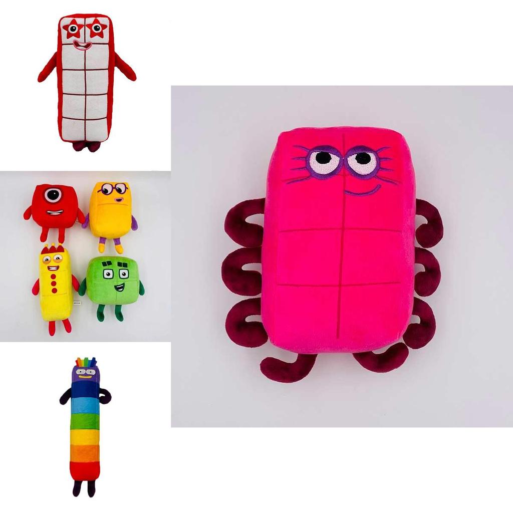 Plyšová panenka Numberblocks Měkká a roztomilá plyšová hračka pro děti Vzdělávací a zábavná