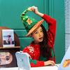 Funny Christmas Hats Interactive Novelty Tree Design Party Props Singing Christmas Hats For Men Women Boys Girls Youth Teens