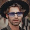 MAIVARDAY TR90 UV-Cut Polarized Sunglasses for Men and Women, Wellington Style, Elastic, Gradient Blue