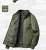 2024 Men's Pilot-Style Baseball Collar Jacket - Loose Fit for Spring & Autumn