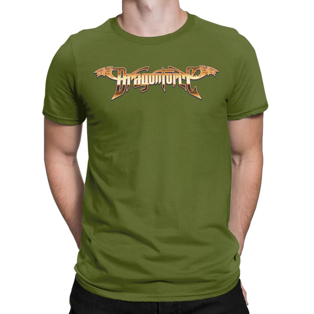 Men Women Graphic Print Dragonforce Rock Metal Band  T Shirt Tee 100% Cotton  T-shirts Clothing