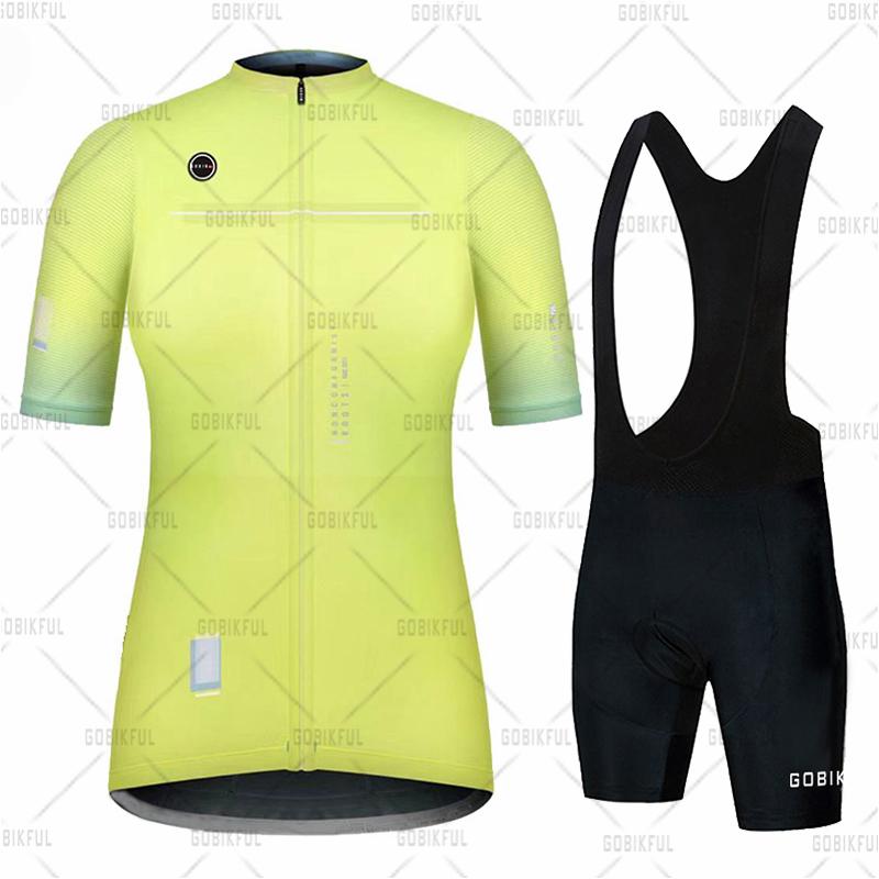 Womens Cycling Jersey Bib Shorts Sets Wear Racing Bike Clothing Kits Feminino Bicycle Clothes Suits Riding 2026 Summer Breathable Cycling Suit Set