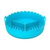 Food-grade 3 Grids Oven Tray Multi-color Divided Airfryer Basket Silicone Air Fryer Liners  Home