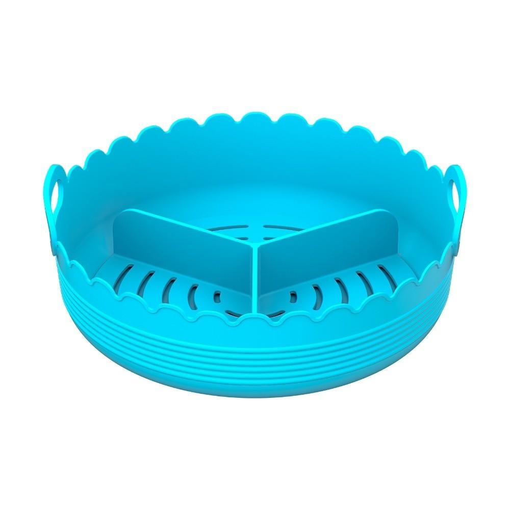 Food-grade 3 Grids Oven Tray Multi-color Divided Airfryer Basket Silicone Air Fryer Liners Home