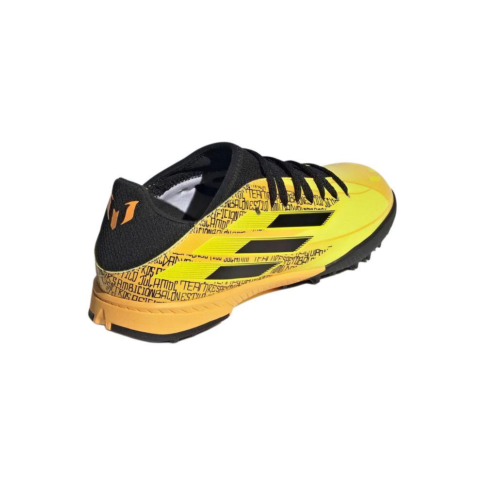 Speedflow x Adidas Messi Antiscivolo Resistenti all'Abrasione Basse Scarpe da Calcio per Bambini Giallo Adolescenti GW7424