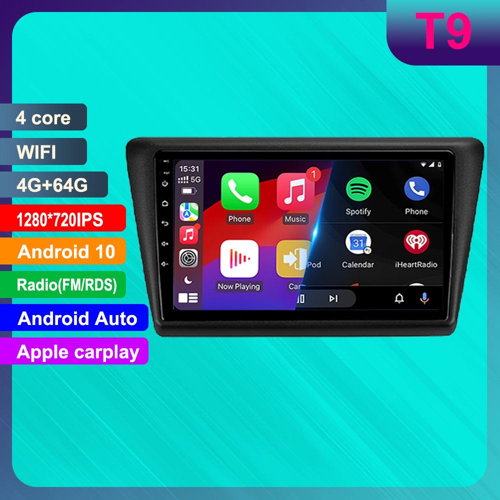 Skoda Rapid HD Android Navigation with GPS, Reversing Camera, and CarPlay Function