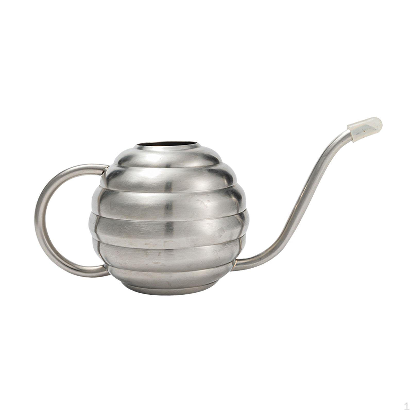 

Элегантная садовая лейка с удлиненным носиком для комнатных и уличных растений серебряный