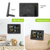 Baldr Weather Station Wireless In/Outdoor Hygrometer Color Thermometer Alert Wall Alarm Clock Pressure Forecast Trend Monitor