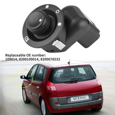 Electric Mirror Adjust Switch Rear View Mirror Control Knob Button  For Renault Clio III Mk3 Laguna 2 Scenic Megane 2 8200676533
