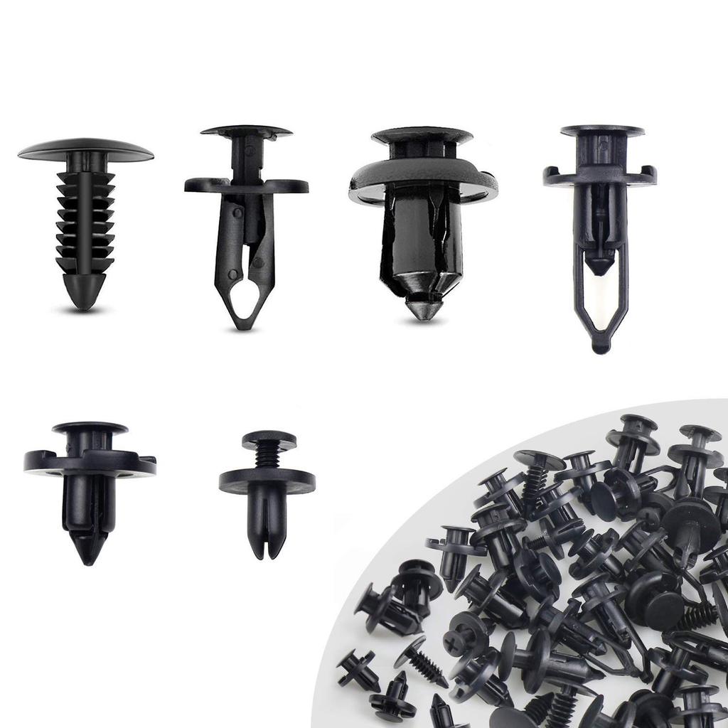 50x Plastic Rivet Front /& Rear Bumper Pin Clip Retainer Fastener For Honda Acura