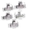 Toilet Diverter Adapter Valve Copper T Adapter for Bath Bidet Sprayer Shower Fitting Copper Three-way Water Pipe Union