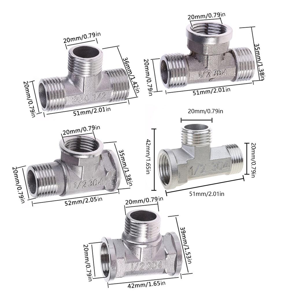 Toilet Diverter Adapter Valve Copper T Adapter for Bath Bidet Sprayer Shower Fitting Copper Three-way Water Pipe Union