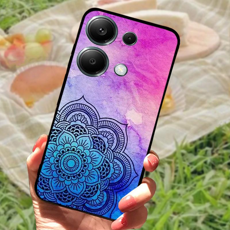 For Poco M6 Pro 4G Case Poco M6 4G Cover Silicone Soft Marble Bumper Coque for Xiaomi Poco F6 Redmi Turbo 3 5G Protective Fundas