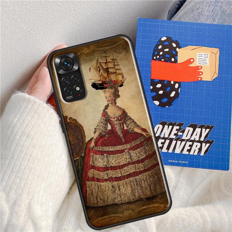Marie Antoinette Case For Xiaomi Redmi Note 12 Pro 8 9 10 11 Pro Note 12S 10S 11S 9S 9C 10A 10C 12C Cover