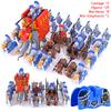 Medieval Age Castle Knights Spartan Warriors Crusader Roman Legion Infantry War Horse Chariot Building Bricks Blocks Figures Toy